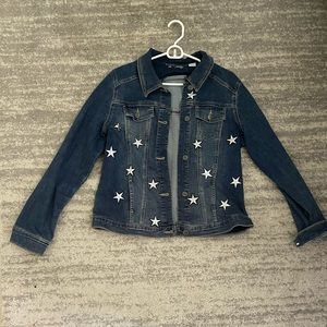 Jean Jacket with Ironed on star patches.